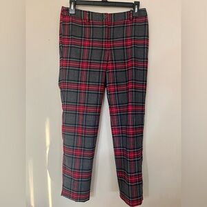 Talbot’s Women’s Gray and Red Plaid Pants